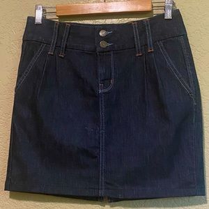Banana Republic Pleated Denim Skirt